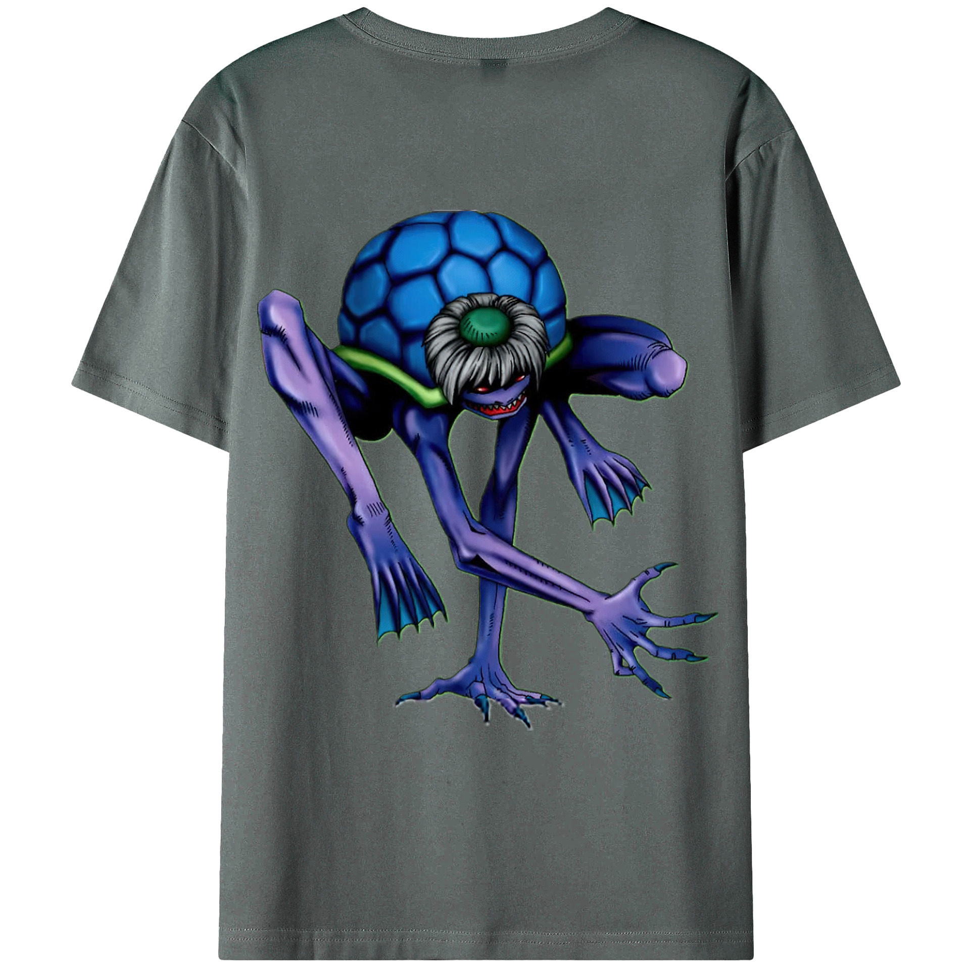 （画像用） 遊☆戯☆王 Yu-Gi-Oh! 綿100％ メンズ半袖Tシャツ（バックプリント） 通気性